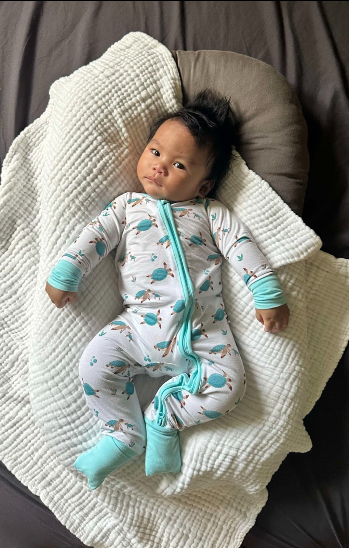 Convertible Zipper Romper in Ridley